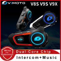 Vimoto 오토바이 헬멧 블루투스 인터콤 헤드셋 듀얼 칩 휴대폰 GPS 방수 중국어 버전 V8S V9S V9X