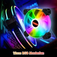 아틱팬 본체쿨러 RGB 케이스 팬 120mm 무소음 PC 냉각 팬 비디오 그래픽 카드 워터 쿨러 라디에이터 유압 베어링 2 개 포함  단일옵션