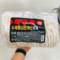 식자재왕 수제 등심 돈까스 180g x 15입 일반포장 동절기만