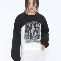 노이아고 NOIAGO 레이어드 크롭 맨투맨 LAYERED CROP SWEATSHIRTS NOI259