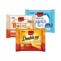 매일유업 상하치즈 3종 더블업 체다 슬라이스 짜지않고 고소한 치즈 뼈로가는 칼슘 치즈 4봉