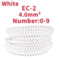 패브릭마카 마카 케이블 마커 라벨 EC-2 500pcs 와이어 0 9 크기 4 0 sqmm 흰색 PVC 절연