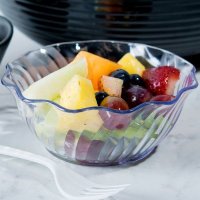 Cambro Swirl Bowl 캠브로 소용돌이 무늬 보울 투명 384mLx24개