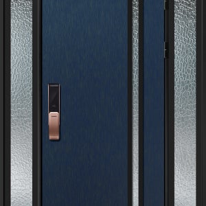 로이단열현관문 L118 SB-G 실키블루(유리)