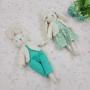 토끼 부부 인형 (그린색), Atadolls & Minajew