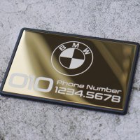 BMW 주차번호판 BMW전화번호 핸드폰 메탈
