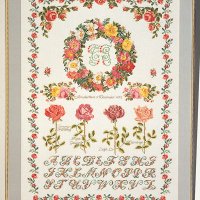 외국 십자수패키지 Thea Gouverneur ROSE SAMPLER 32ct - TG2043