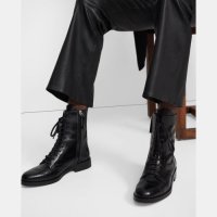 띠어리 레이스 부츠 새틴 가죽 Laced Boot in Satin Leather J07AC001 001