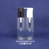 [다원플라스틱] 24파이 에센스펌프(JB)+투명각진용기(120ml)