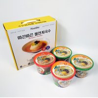 홍푸드 멸치맛 해물맛 쌀잔치국수 선물세트 92g x 4개입