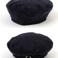 [유니버셜 케미스트리]Belted Navy Suede Beret 베레모