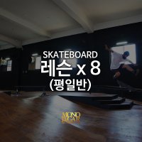 스케이트보드 레슨 (8회, 평일반) - 모노루가 실내 스케이트파크