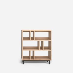 유로 501 플랫 서재 3단 장식책장 1000