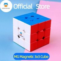 이장원큐브 스마트큐브 Monster Go MG3 마그네틱 스피드 큐브 스티커리스 GAN 3x3 작은 전문 매직 완