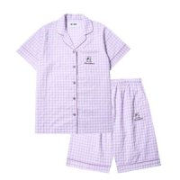 SLIT STUDIO check flannel pajama 반팔 파자마 라벤더