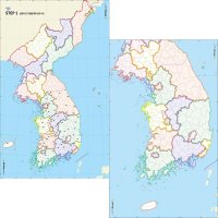 우리나라지도 백지도 대형