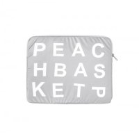 [피치바스켓마켓] p.b laptop pouch (silver) P00000SC