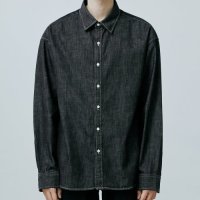 [유니온블루] LAUNDRY DENIM SHIRT (BLACK) UNION-SH08