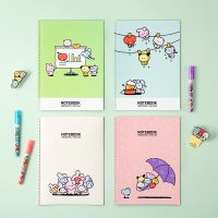 BT21 BT21미니니 중고생 스프링노트 라인7mm