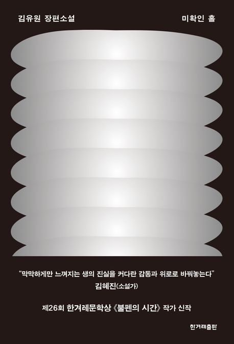 미확인 홀 : 김유원 장편소설 표지