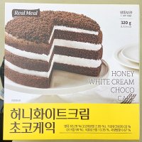 신세계푸드 푸드 허니 크림 초코 케익 320g x 1개 종이박스포장