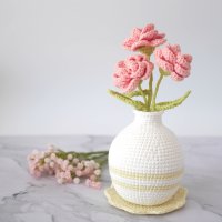 코바늘 DIY 손뜨개 인형 꽃화분 뜨개 DIY 패키지