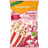 Seeberger Sweet Microwave Popcorn 제베르거 독일 스위트 달콤한맛 팝콘 전자레인지용 90g 12팩