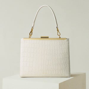 [프레파라트] DESSIN(데생) BAG CROCO EMBOSSED WHITE 데생백
