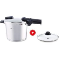 Fissler 독일 휘슬러 비타퀵 인덕션 압력솥 6L (지름 22cm) + 유리 냄비뚜껑