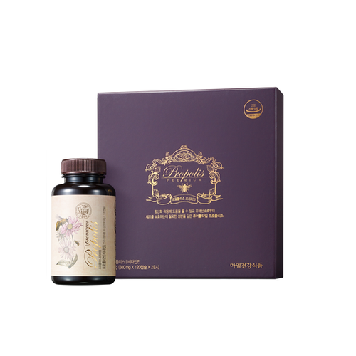 알로에마임 <b>프로폴리스 프리미엄</b> 120 g(500 mg X 120캡슐 X 1병) 1개월