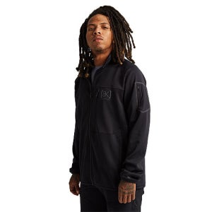 버튼 에이케이 헬리움 파워그리드 하프집 플리스 22/23 BURTON AK HELIUM POWER GRID HALF-ZIP FLEECE - TRUE BLACK