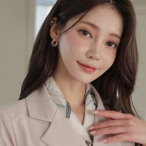 홀스 로고 체크 스카프
