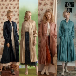 안나수이 [최초가 139000원] ANNA SUI 로맨티카 새틴 플리츠 원피스 롱자켓 1종