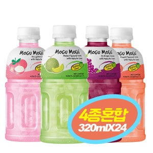 모구모구 멜론/포도/복숭아/리치 4종혼합 320mlX24PET