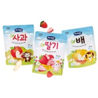 아이얌 동결건조 순 과일칩세트 (딸기 + 배+ 사과)