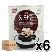 [리치스] 동서 통단팥 캔 3kg (1박스/6통)