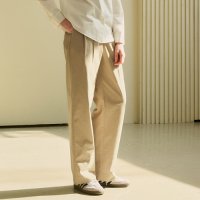 [시야쥬] SIPT7068 Two tuck wide chino pants_Beige