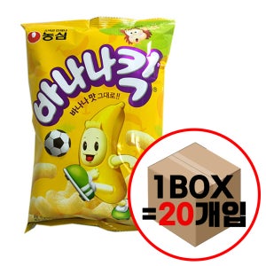 농심 과자마켓 바나나킥 75gx20ea 1박스 / 스낵