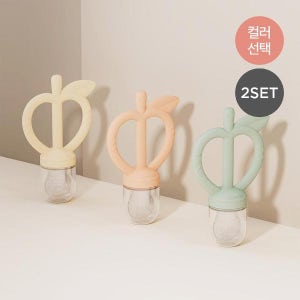 모윰 애플피치 치발기 과즙망 (실리콘망 1단계+2단계 포함) 2개세트