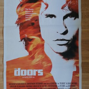THE DOORS 오리지널 빈티지 영화 시네마 터키 포스터 1991년 발 킬머