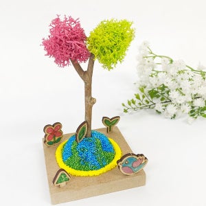 모스로 지구촌의 봄 만들기-4인세트 취미 유아동 초등 봄만들기 diy 키트