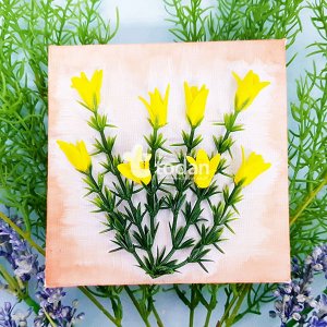 캔버스 봄꽃액자 만들기 (개나리) 취미 유아동 초등 봄만들기 diy 키트