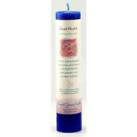 Crystal Journey Herbal Magic Pillar Candle - Good Health by Crystal Journey