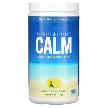 내추럴 바이탈리티 CALM 드링크 믹스 스위트 <b>레몬</b> 맛 <b>453g</b>(16oz)