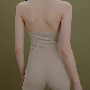 플레어라인 바디수트 (베이지)