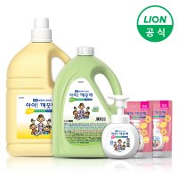 아이깨끗해 핸드워시 대용량 레몬/청포도 2.45L 2개+공용기+리필 추가!