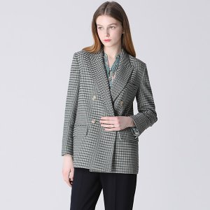 [리스트]  품격있는 체크 더블 브레스트 재킷