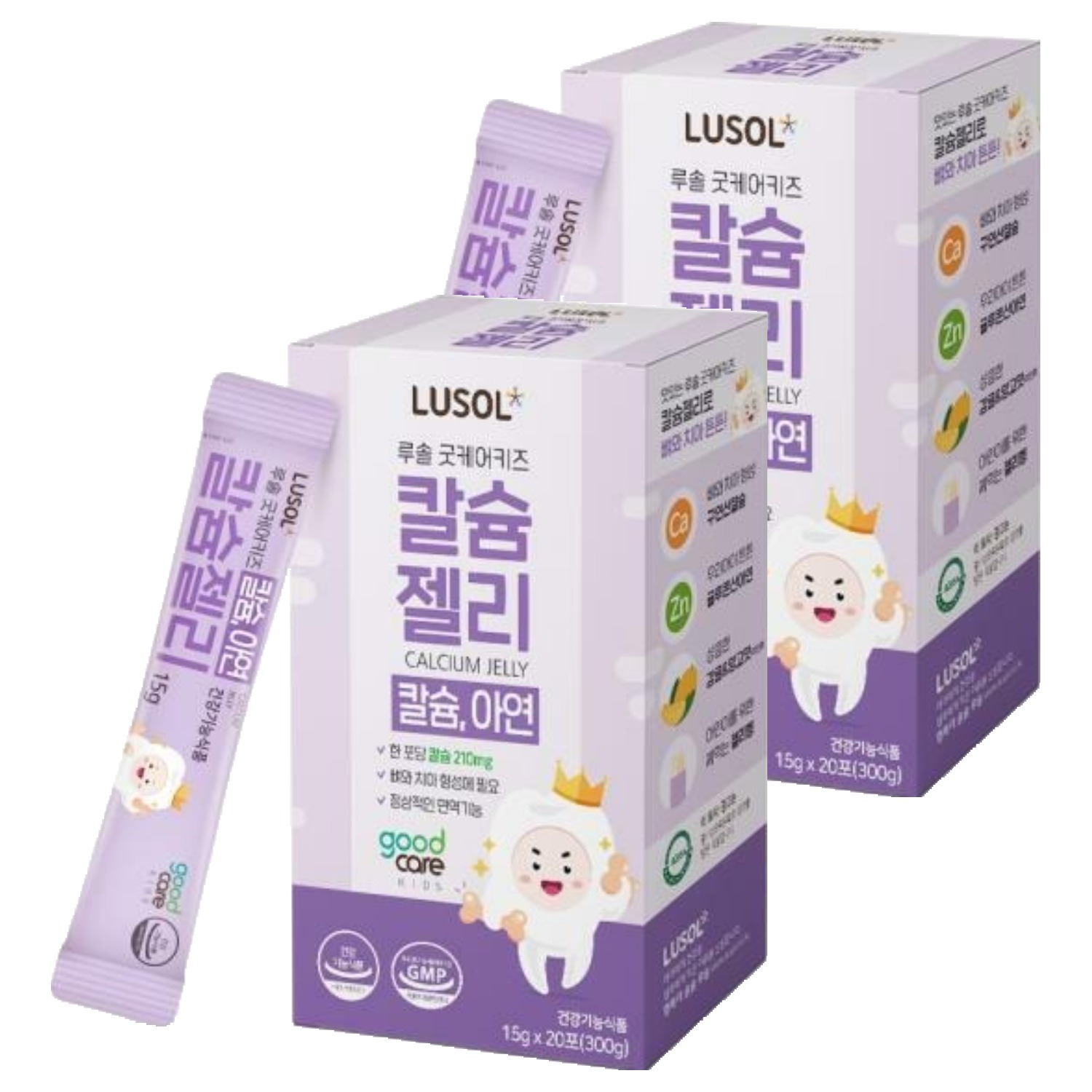 <b>루솔</b> 굿케어키즈 <b>칼슘</b>젤리 20p  300g  2개