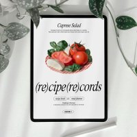 [야간비행] recipe record 레시피레코드 레시피북 / 아이패드 굿노트 요리노트 식단플래너