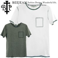 [BEEJEAN]FAKE PRINT POCKET T 비진 프린트포켓티